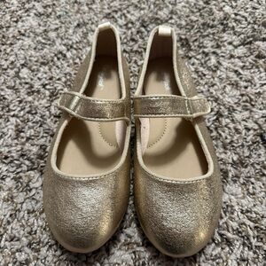 Cat & Jack Shimmering Gold Mary Jane Shoes